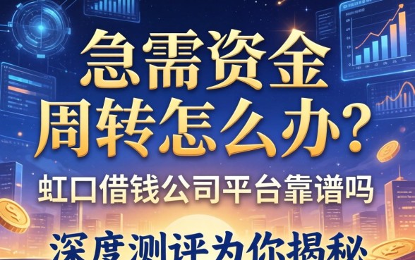 急需资金周转怎么办？虹口借钱公司平台靠谱吗？这篇深度测评为你揭秘