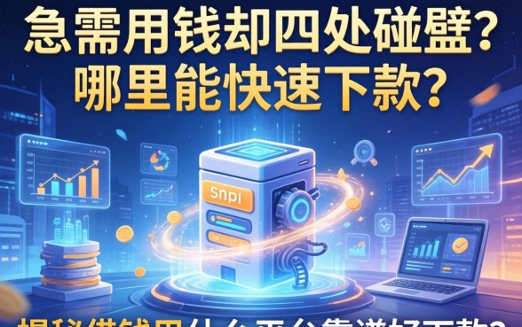 急需用钱却四处碰壁？哪里能快速下款？揭秘借钱巴什么平台靠谱好下款？