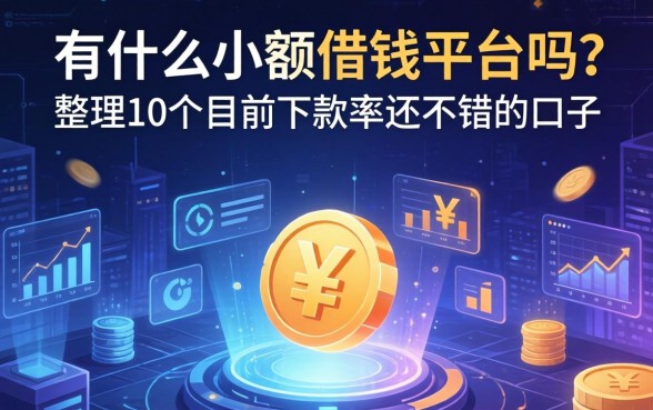 有什么小额借钱平台吗？整理了10个目前下款率还不错的口子