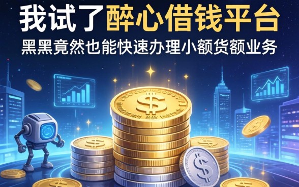我试了醉心借钱平台，黑户竟然也能快速办理小额贷款业务