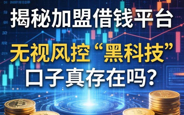 揭秘加盟借钱平台：无视风控的“黑科技”口子真的存在吗？