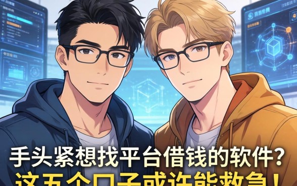 兄弟们手头紧想找平台借钱的软件？这五个口子或许能救急！