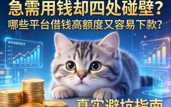 急需用钱却四处碰壁？哪些平台借钱高额度又容易下款？真实避坑指南