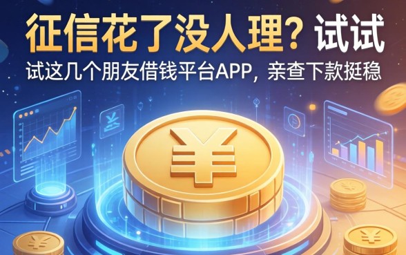 征信花了没人理？试试这几个朋友借钱平台APP，亲测下款挺稳