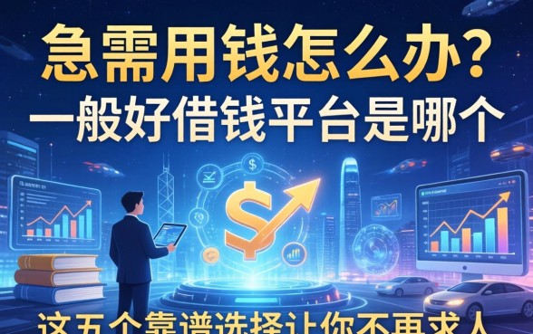 急需用钱怎么办？一般好借钱的平台是哪个？这五个靠谱选择让你不再求人