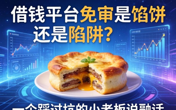借钱平台免审是馅饼还是陷阱？一个踩过坑的小老板说实话
