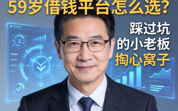 59岁借钱平台怎么选？一个踩过坑的小老板掏心窝子