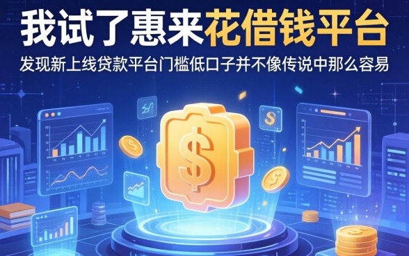 我试了惠来花借钱平台，发现新上线贷款平台门槛低口子并不像传说中那么容易