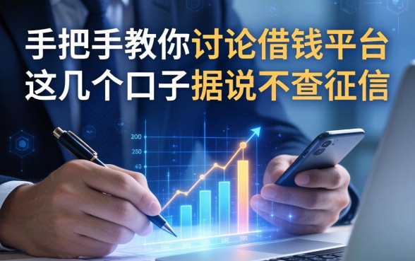 手把手教你讨论借钱的平台，这几个口子据说不查征信