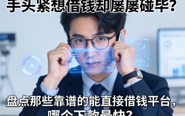手头紧想借钱却屡屡碰壁？盘点那些靠谱的能直接借钱平台，哪个下款最快？