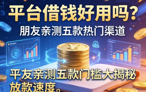 平台借钱好用吗？朋友亲测五款热门渠道，放款速度与门槛大揭秘