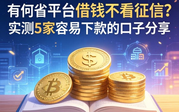 有哪些平台借钱不看征信？实测5家容易下款的口子分享