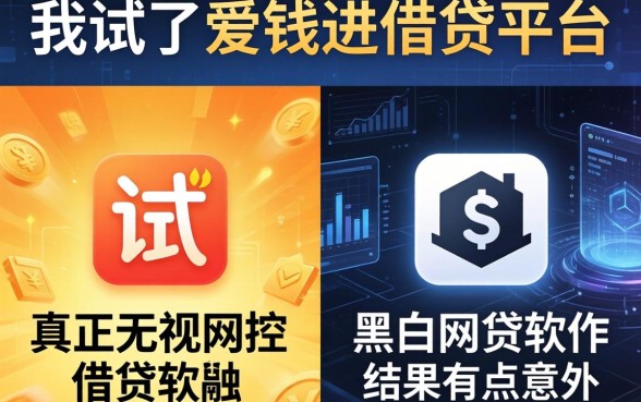 我试了爱钱进借钱平台和真正无视风控黑白的网贷软件，结果有点意外