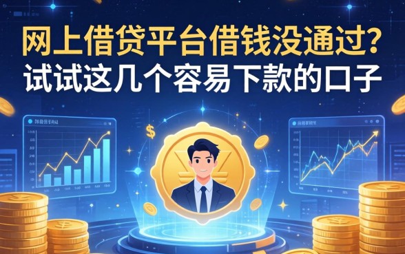 网上借钱平台借钱没通过？试试这几个容易下款的口子
