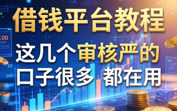 借钱平台教程：这几个审核不严的口子很多人都在用