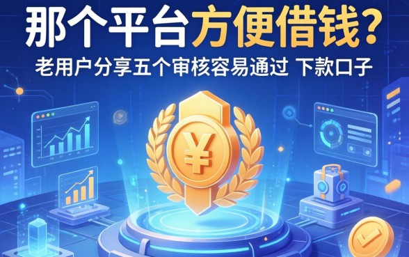 那个平台方便借钱？老用户分享五个审核容易通过的下款口子