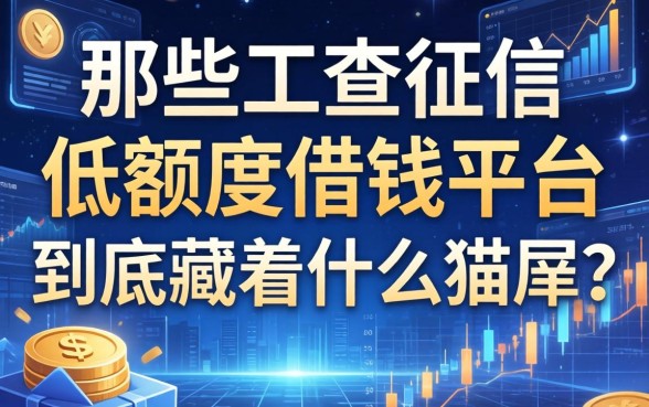 那些不查征信的低额度借钱平台，到底藏着什么猫腻？