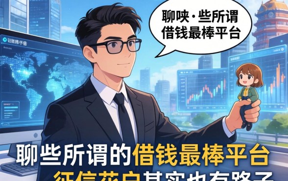 聊聊那些所谓的借钱最棒平台，征信花户其实也有路子