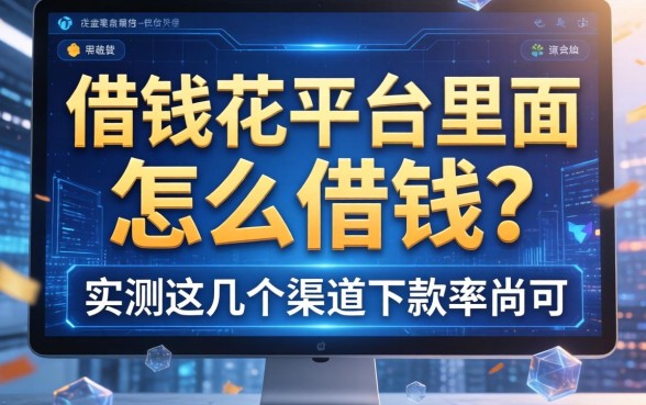 借钱花平台里面怎么借钱？实测这几个渠道下款率尚可