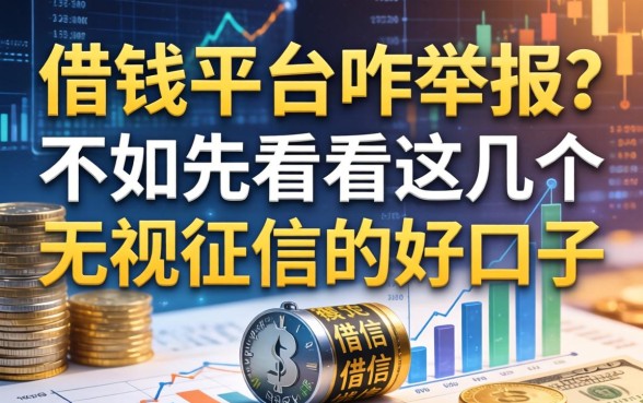 借钱平台咋举报？不如先看看这几个无视征信的好口子