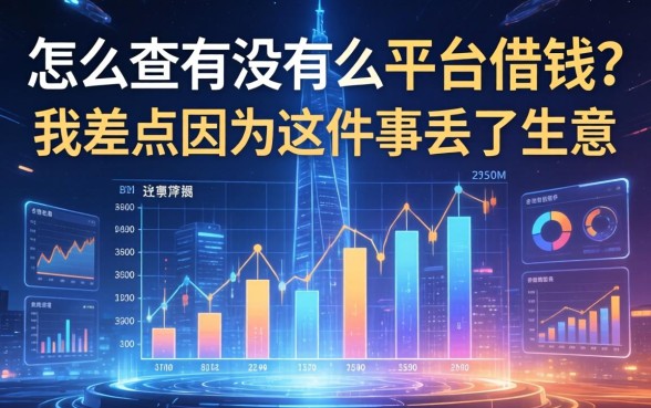 怎么查有没有在平台借钱？我差点因为这事丢了生意