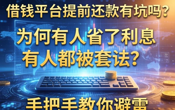 借钱平台提前还款有坑吗？为何有人省了利息有人却被套路？手把手教你避雷