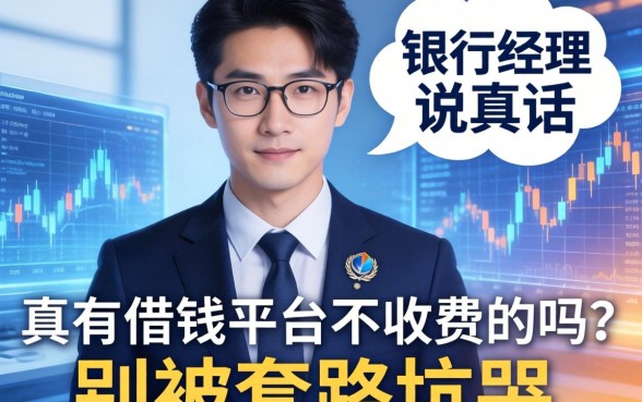 银行经理说真话：真有借钱平台不收费的吗？别被套路坑哭