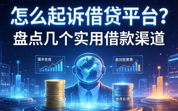 怎么起诉借钱平台？盘点几个实用的借款渠道