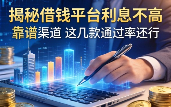 揭秘借钱平台利息不高且靠谱的渠道，这几款通过率还行