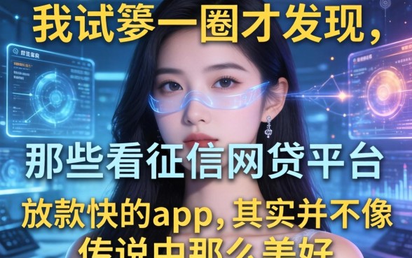 我试了一圈才发现，那些不看征信网贷平台放款快的app，其实并不像传说中那么美好