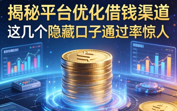 揭秘平台优化借钱渠道，这几个隐藏口子通过率惊人