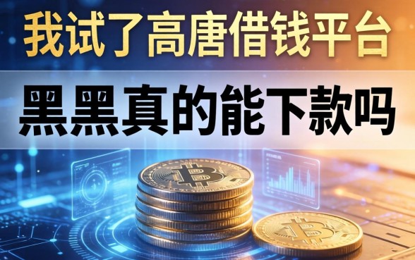 我试了高唐借钱平台，黑户真的能下款吗