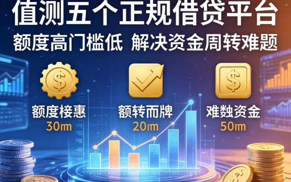 实测五个正规借钱平台：额度高门槛低，解决资金周转难题