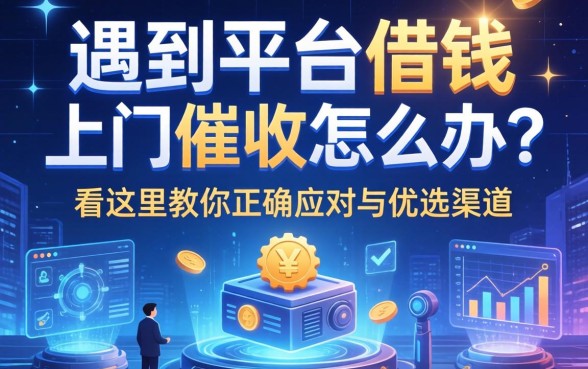 遇到平台借钱上门催收怎么办？看这里教你正确应对与优选渠道
