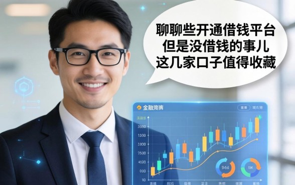 聊聊那些开通借钱平台但是没借钱的事儿，这几家口子值得收藏