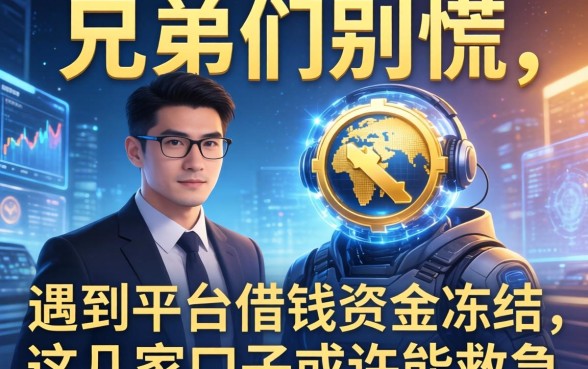兄弟们别慌，遇到平台借钱资金冻结，这几家口子或许能救急
