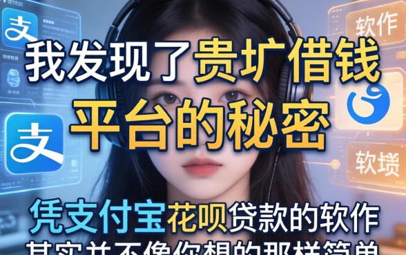 我发现了贵港借钱平台的秘密，凭支付宝花呗贷款的软件其实并不像你想的那样简单