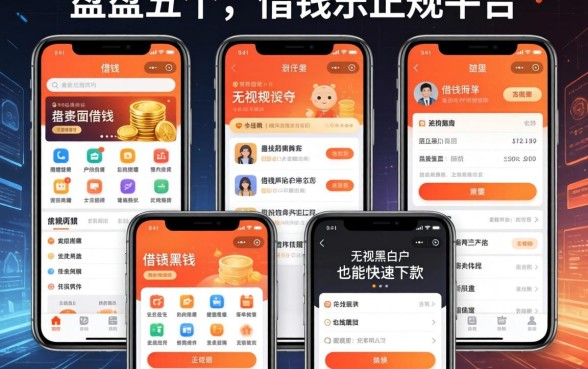 盘点五个借钱的正规平台软件，无视黑白户也能快速下款