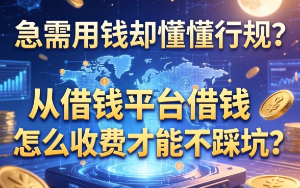 急需用钱却不懂行规？从借钱平台借钱怎么收费才能不踩坑？