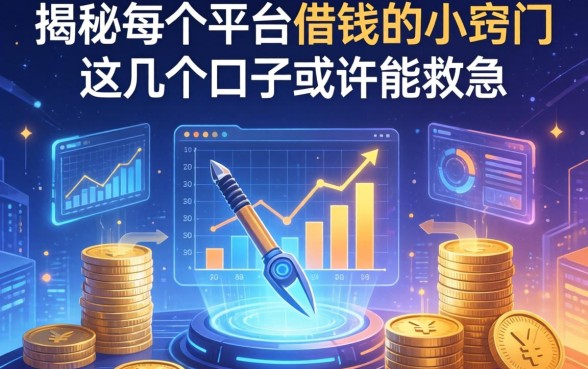 揭秘在每个平台借钱的小窍门，这几个口子或许能救急