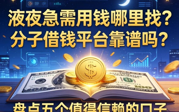 深夜急需用钱哪里找？分子借钱平台靠谱吗？盘点五个值得信赖的口子