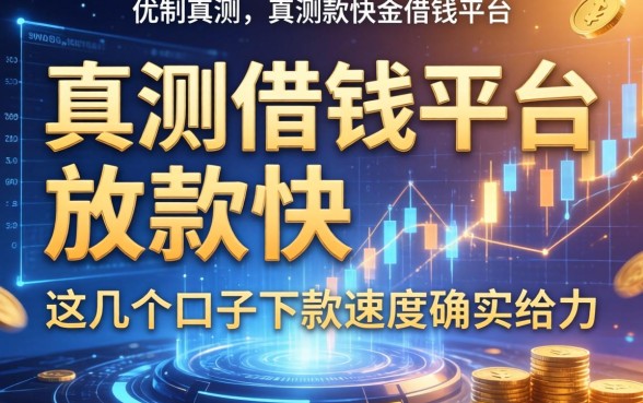 实测借钱平台放款快，这几个口子下款速度确实给力