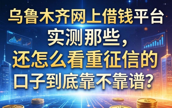 乌鲁木齐网上借钱平台实测：那些不怎么看重征信的口子到底靠不靠谱？
