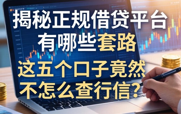 揭秘正规借钱平台有哪些套路，这五个口子竟然不怎么查征信？