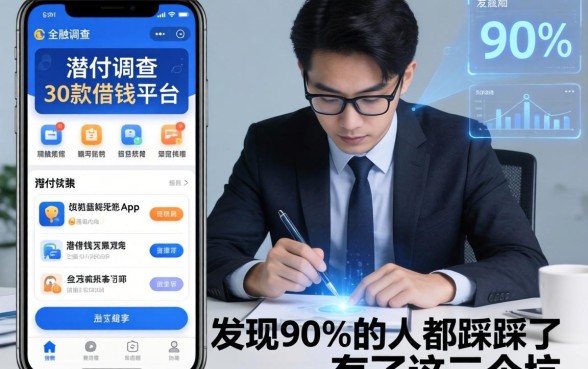我潜伏调查了30款借钱的平台app，发现90%的人都踩了这三个坑