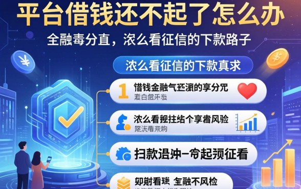 关于平台借钱还不起了怎么办，分享几个不怎么看征信的下款路子