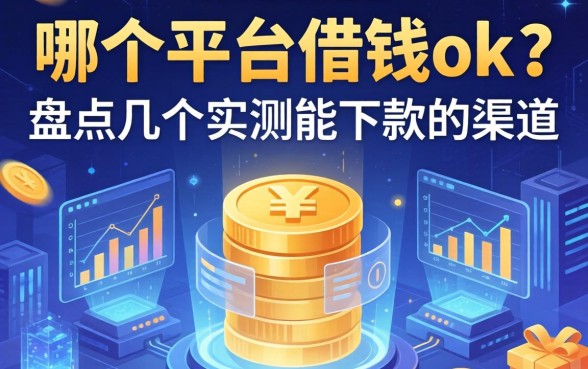 哪个平台借钱ok？盘点几个实测能下款的渠道