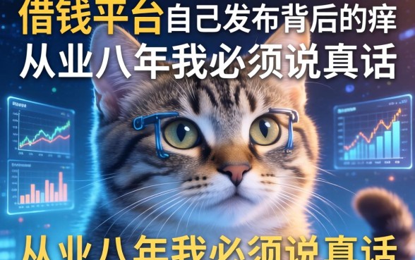 借钱平台自己发布背后的猫腻，从业八年我必须说真话