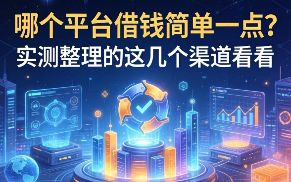 哪个平台借钱简单一点？实测整理的这几个渠道看看