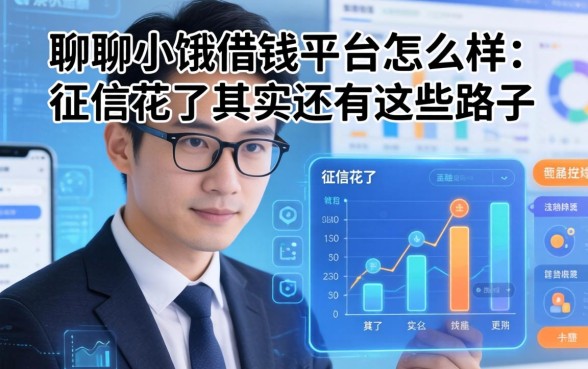 聊聊小饿借钱平台怎么样：征信花了其实还有这些路子